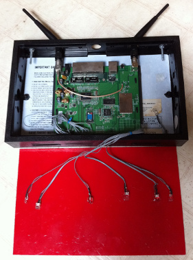 exit sign router, internal